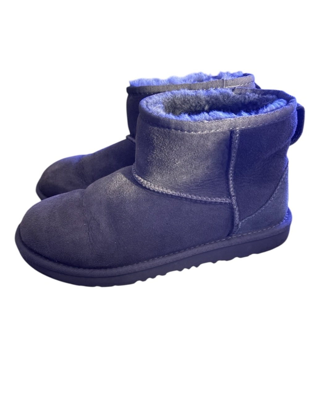 UGG Classic Mini II Boots - Kids/Big Kids‎ Grey Suede Size 5 (Fits women’s 7)